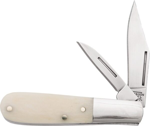 Navaja Bear & Son Barlow White Smooth Bone WSB281