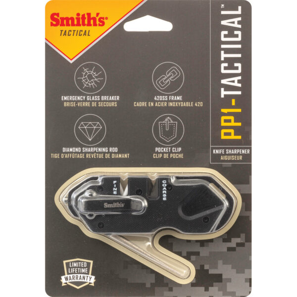 Afilador Smith's Sharpeners PP1 Tactical Sharpener Black 50979