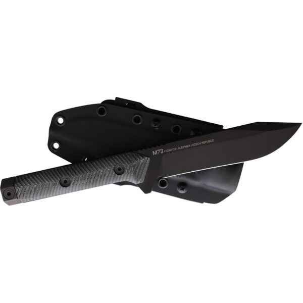 Cuchillo Acta Non Verba Knives M73 Kontos Fixed Blade Black ANVM73-002