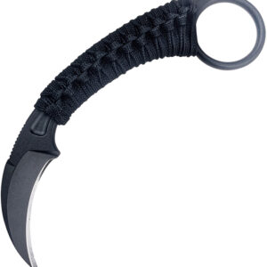 BAS202BW-1.jpg Cuchillo Bastinelli Creations PiKa Karambit Black Wrapped PIKA PVD + BLACK COBRA WRAP