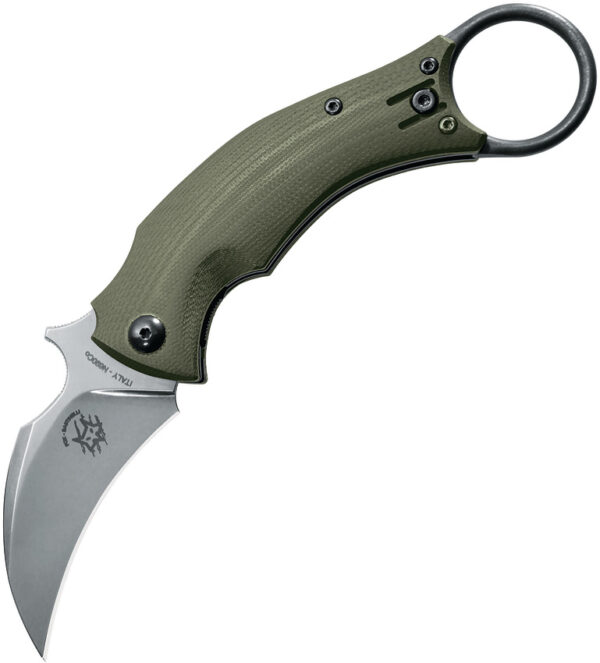 Navaja Bastinelli Creations Black Bird Linerlock OD Green FX-591 ODSW