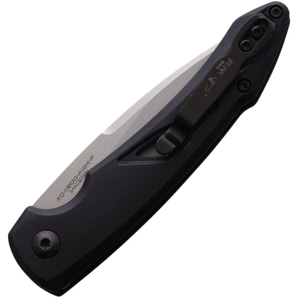 Navaja automática Bear & Son Auto Action XVI Button Lock AC-1600--ALBK-P