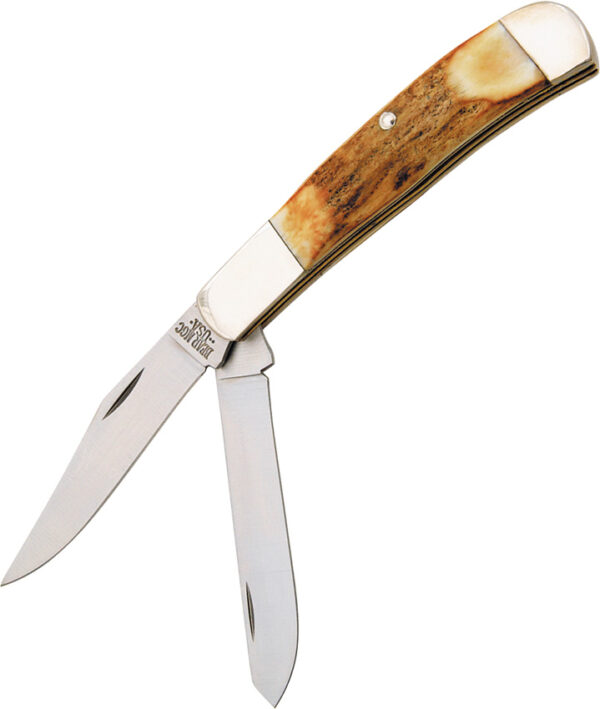 Navaja Bear & Son Trapper Stag 554
