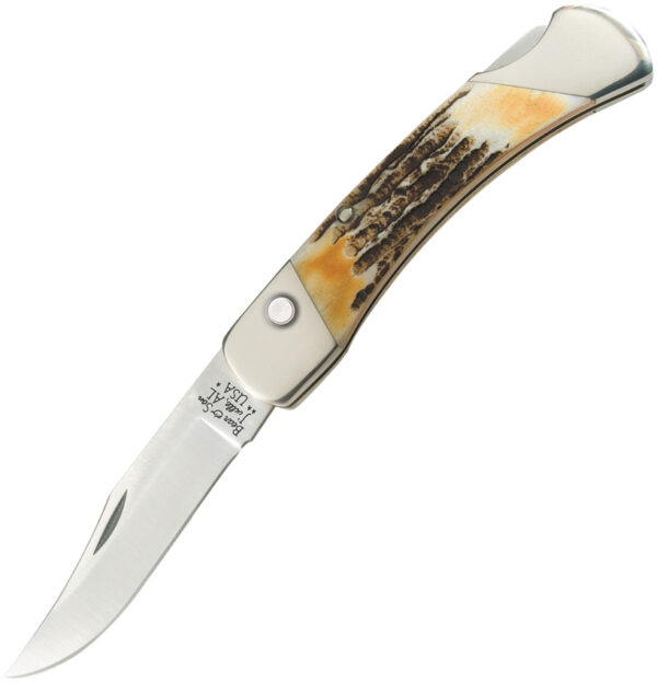 Navaja automática Bear & Son Auto Lockback Stag Bone 5A97