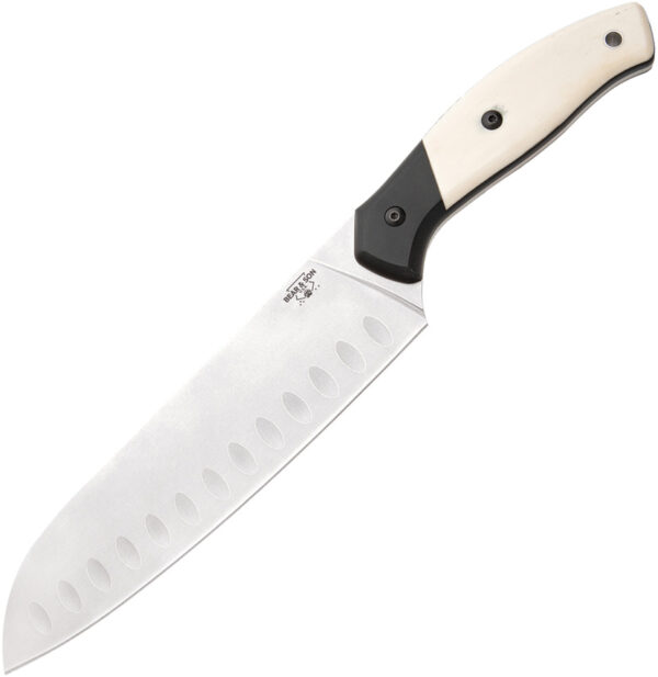 Navaja Bear & Son 12 7/8"" White Smooth Bone Pro WSB30