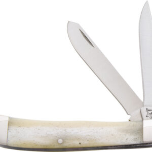 Navaja Bear & Son Trapper White Smooth Bone WSB54