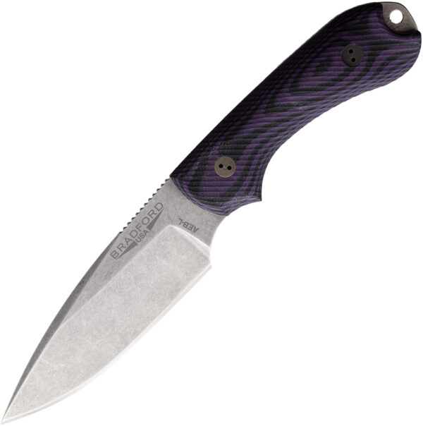 Cuchillo Bradford Knives Guardian 3 3D Purple/Black 3FE-119-AEBL