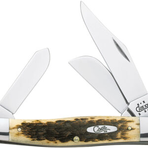 Cuchillo Case Cutlery Jumbo Stockman Amber Bone 00204