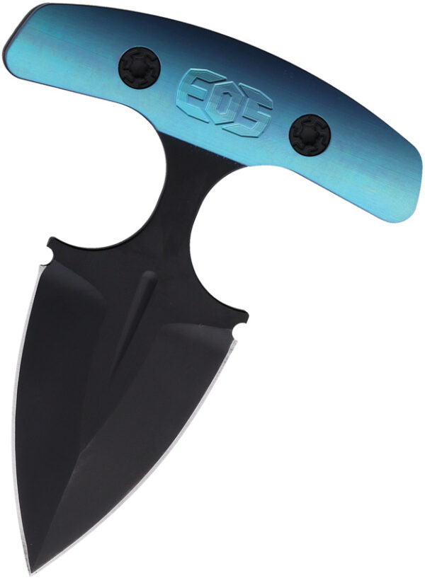 Cuchillo EOS Aztec Push Dagger Blk/Blue AZTEC BLUE ANODIZED HANDLE