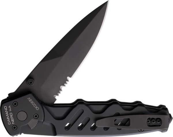 Cuchillo Extrema Ratio Caimano Nero N.A. Linerlock 04.1000.0166/BLK