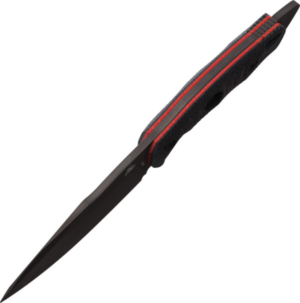 Cuchillo Fobos Knives Alaris Fixed Blade Black/Red ALARIS-3V-MBL/RED-PVD