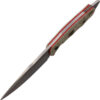 Cuchillo Fobos Knives Alaris Fixed Blade Grn/Red ALARIS-3V-MOD/RED