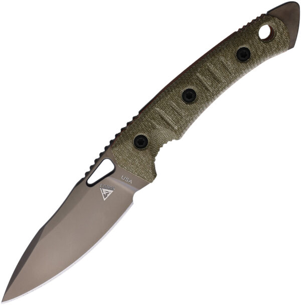 FOB059-1.jpg Cuchillo Fobos Knives Cacula Fixed Blade OD/Org FOB059