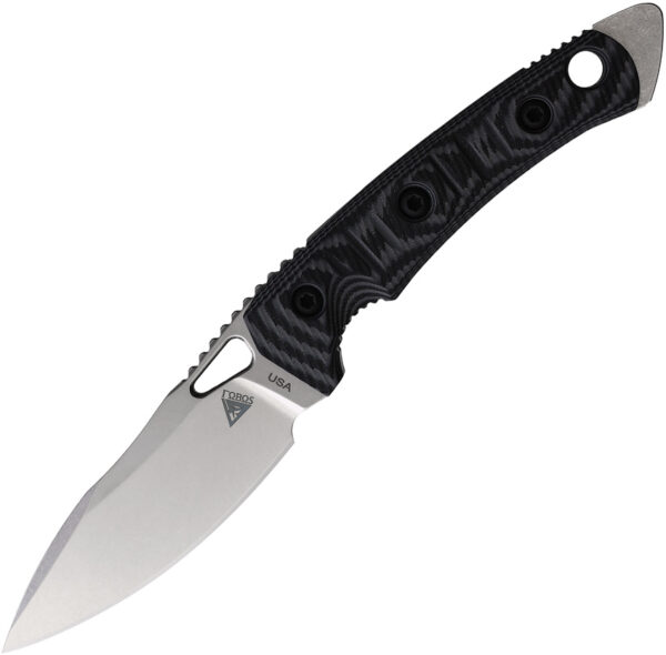 Cuchillo Fobos Knives Cacula Fixed Blade Blk/Gry CACULA BLACK /GREY  G10