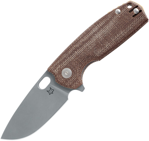 Navaja Fox Core Linerlock Brown Micarta FX-604MBR