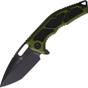 Navaja Heretic Knives Medusa Linerlock Black Cer H009-4A-GRN