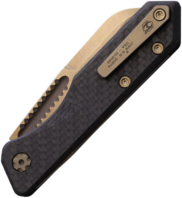 Navaja Heretic Knives Jinn Slip Joint Bronze CF H013-7A