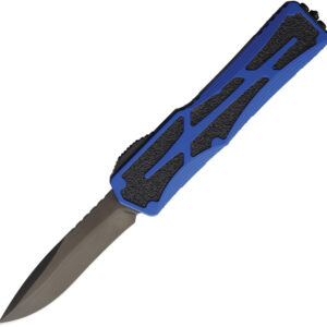 Navaja automática Heretic Knives Auto Colossus OTF Recurve H042-6A-BLU