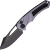 H0466AGRY-1.jpg Navaja Heretic Knives Pariah Button Lock DLC Gray H046-6A-GRY