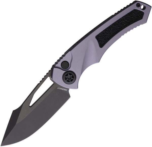 H0466AGRY-1.jpg Navaja Heretic Knives Pariah Button Lock DLC Gray H046-6A-GRY