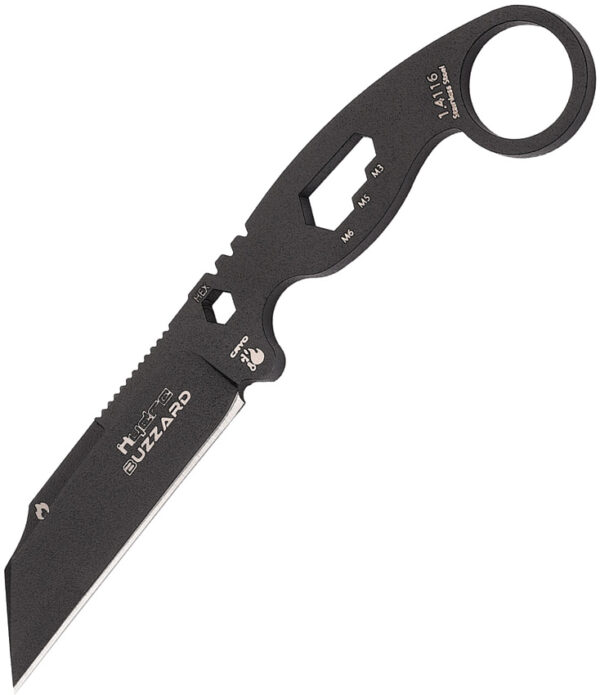 Cuchillo Hydra Knives Buzzard Neck Knife Vulture HK-01-BLACK-SBR