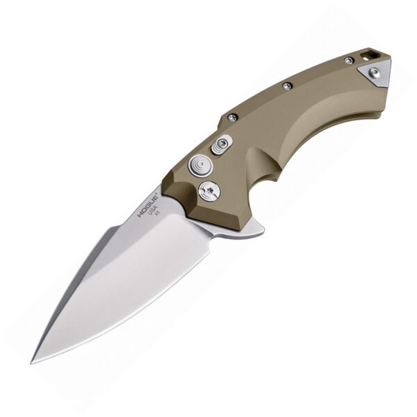 Navaja Hogue X5 Button Lock Tan Spear 34554