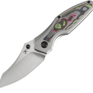 Navaja Kansept Knives Baba Yaga Framelock 80s Camo K1074A4