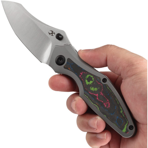 Navaja Kansept Knives Baba Yaga Framelock 80s Camo K1074A4