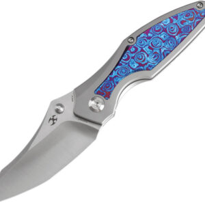 Navaja Kansept Knives Baba Yaga Framelock Timascus K1074A7