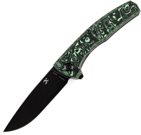 Navaja Kansept Knives AGI Framelock Green CF K2037A4