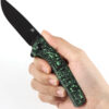 Navaja Kansept Knives AGI Framelock Green CF K2037A4