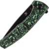 Navaja Kansept Knives AGI Framelock Green CF K2037A4