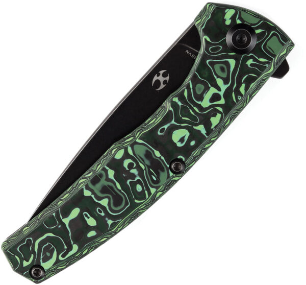 Navaja Kansept Knives AGI Framelock Green CF K2037A4
