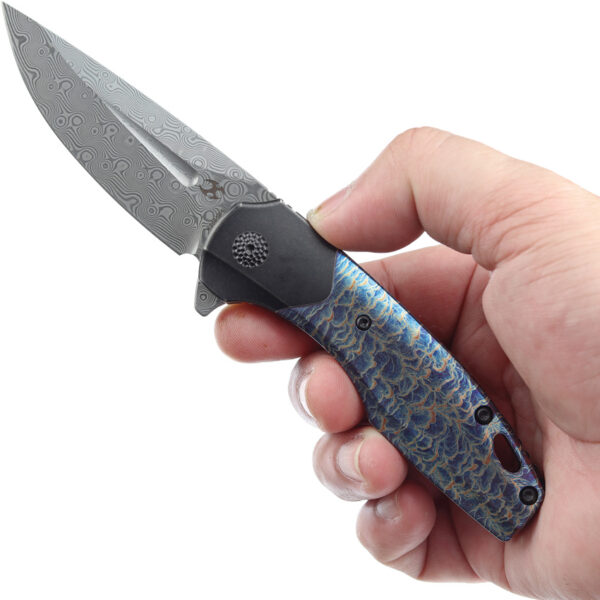 Navaja Kansept Knives Cassowary Framelock Lightning K2065B4