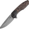 Navaja Kansept Knives Cassowary Framelock Copper K2065B5