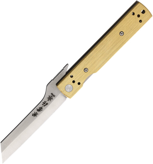 Cuchillo Kanetsune Brushed Brass Linerlock KB-561