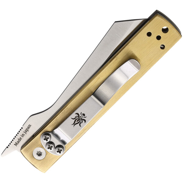 Cuchillo Kanetsune Brushed Brass Linerlock KB-561