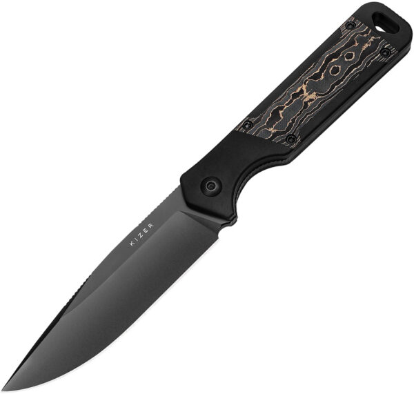 Cuchillo Kizer Cutlery Militaw Fixed Blade Gold 1067A1
