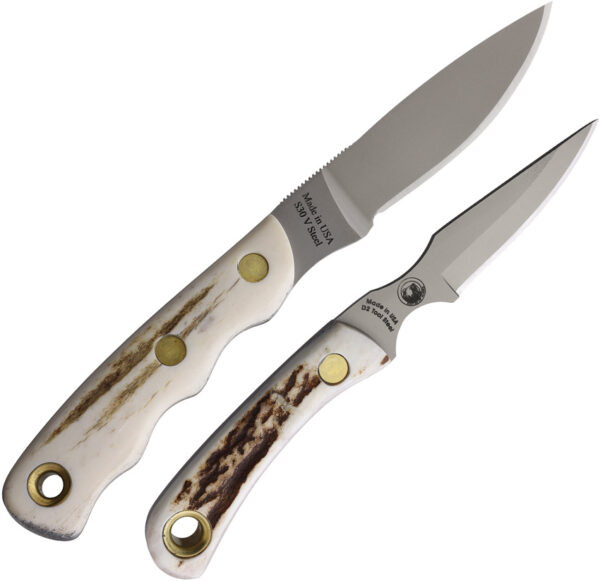 Cuchillo Knives Of Alaska Alpha Wolf/Cub Combo Stag 00367FG