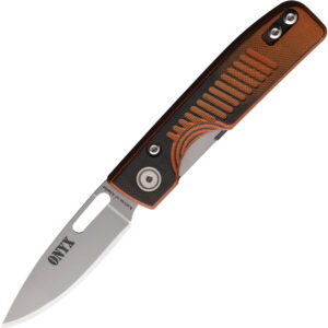 Navaja Knives Of Alaska Onyx Linerlock Black/Orange 00797FG