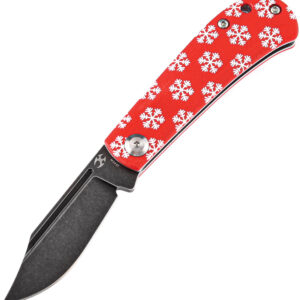 Navaja Kansept Knives Bevy Folder Red Snowflake T2026SC