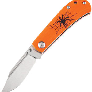 Navaja Kansept Knives Bevy Folder Orange Spider T2026SW