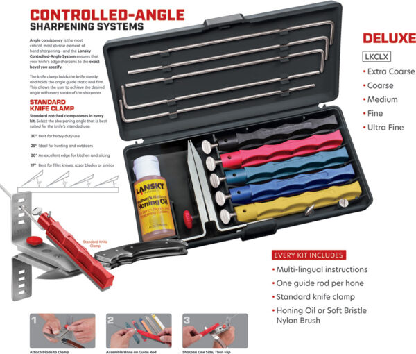 Afilador Lansky Deluxe Sharpening System LKCLX