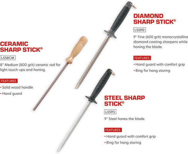 Afilador Lansky LSS9S Sharpening Steel 9in (LS LSS9S