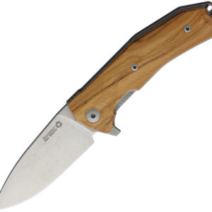 Navaja LionSTEEL KUR Linerlock Olive Wood KUR UL