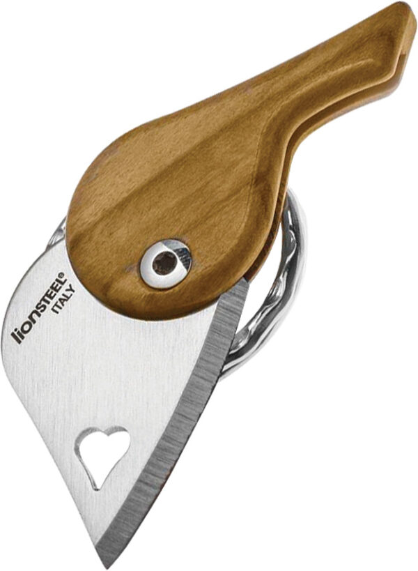 Navaja LionSTEEL LionBeat Heart Olive Wood LB UL