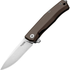 Navaja LionSTEEL Myto Framelock Aluminum Brown MT01A ES