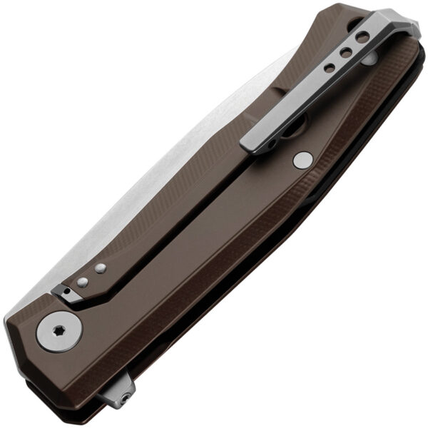 Navaja LionSTEEL Myto Framelock Aluminum Brown MT01A ES