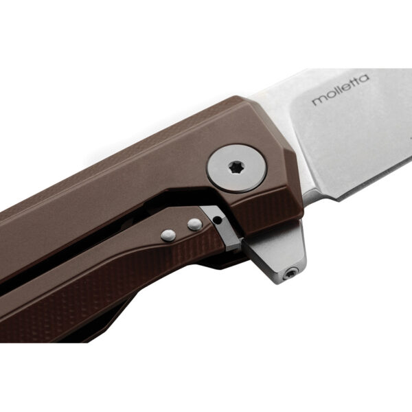 Navaja LionSTEEL Myto Framelock Aluminum Brown MT01A ES