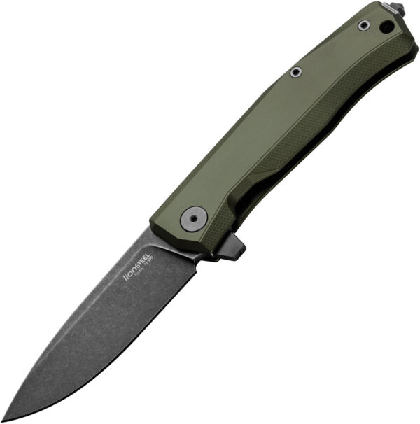 Navaja LionSTEEL Myto Framelock Aluminum Green MT01A GB
